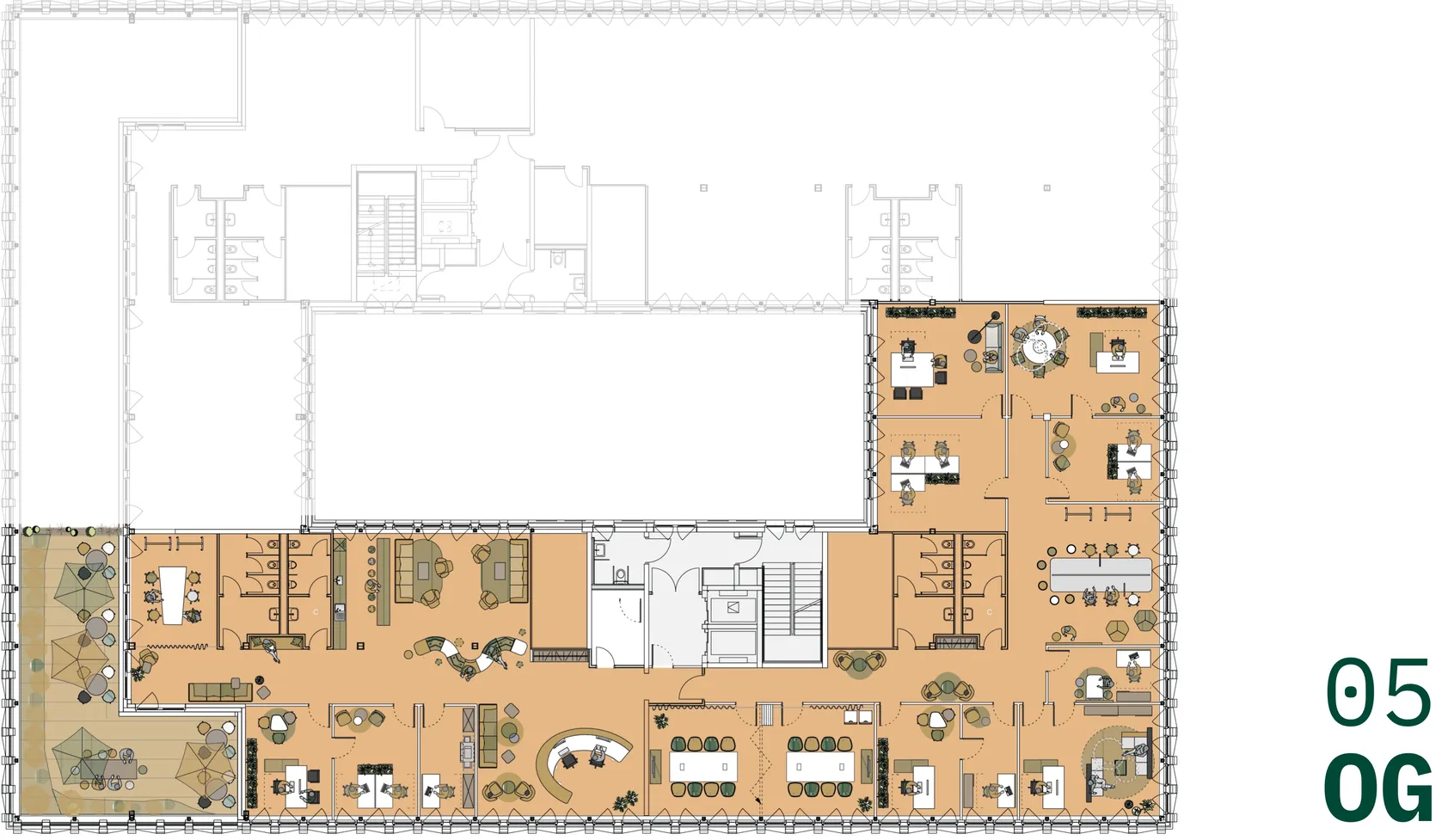 Grundriss Obergeschoss 5